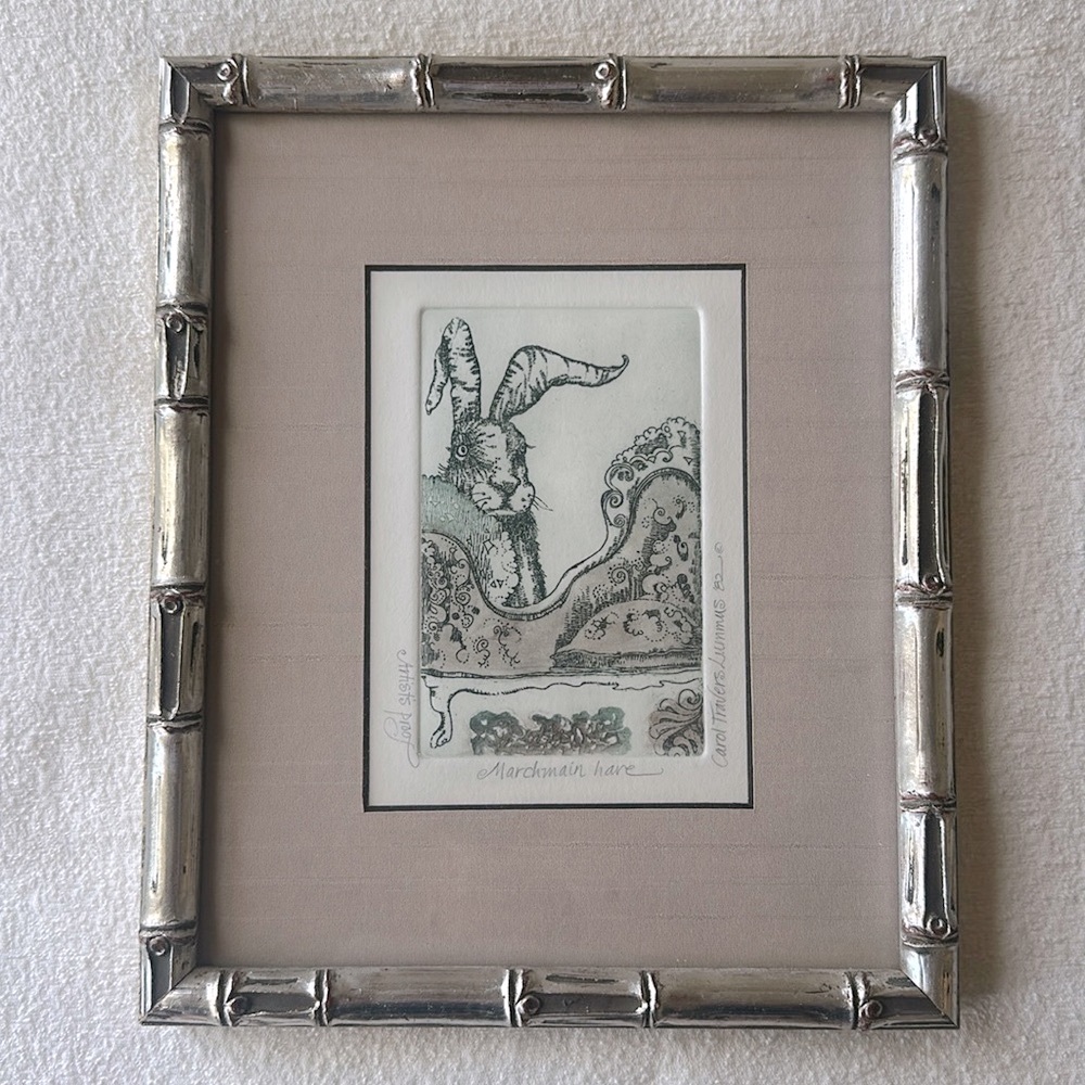 Marchmain Hare Carol Travers Lummus etching drawing